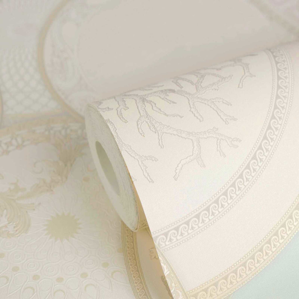 Art De La Table Pastel Multi Wallcovering | Versace - Room Setting 2