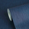 Barocco Linen Navy Blue Wallcovering | Versace - Room Setting 3