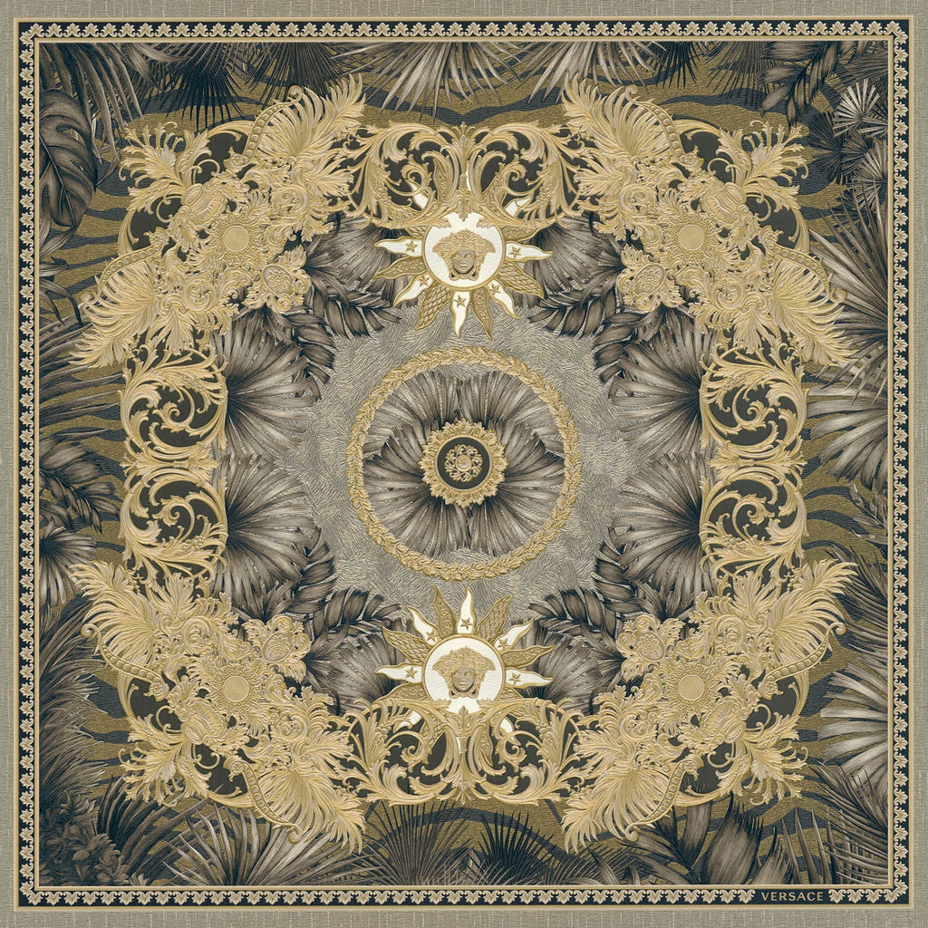 Art De La Table Cream Wallcovering | Versace - Room Setting 4