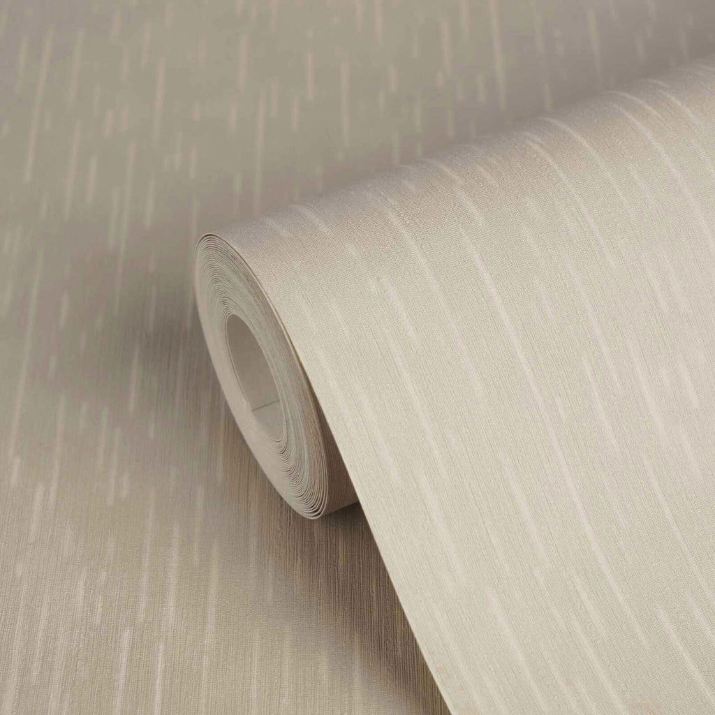 Art De La Table Silver Grey Linen Wallcovering | Versace - Room Setting 5