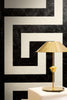 Greek Black Cream Wallcovering | Versace - Room Setting 3