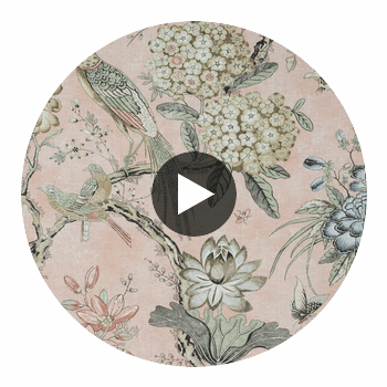 Villeneuve Fabrics – Blush | Thibaut Circular Swatch | Thibaut