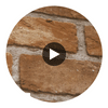 Vomera Faux Red Brick | Hollywood Wallcoverings Circular Swatch | Hollywood Wallcoverings