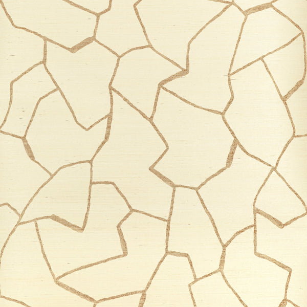 W-Bark Cloth - Gold wallcovering | Donghia