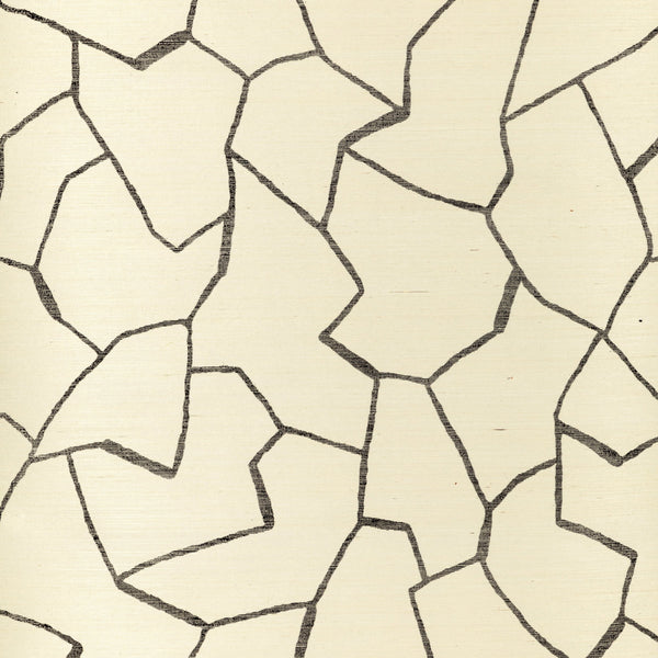 W-Bark Cloth - Noir wallcovering | Donghia