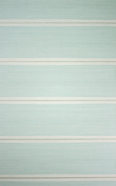 Shaftesbury Horizontal Stripe Blue Wallpaper | Osborne & Little Europe
