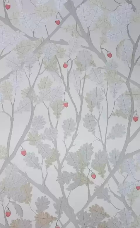 Feuille de Chene Oak Leaves  Wallpaper | Osborne & Little Europe
