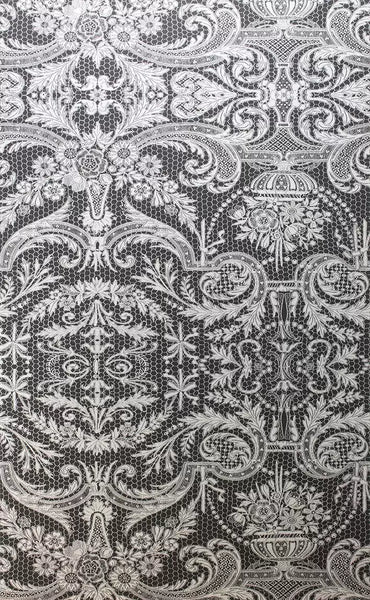 Orangery Lace Damask Black White Wallpaper | Osborne & Little Europe