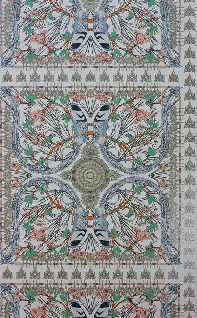 Lyrebird Tile Moroccan  Wallpaper | Osborne & Little Europe