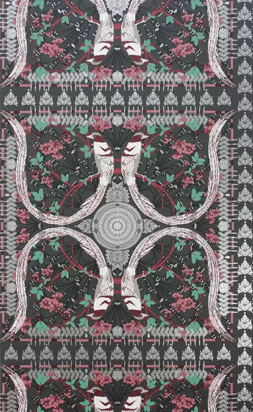 Lyrebird Tile Moroccan  Wallpaper | Osborne & Little Europe