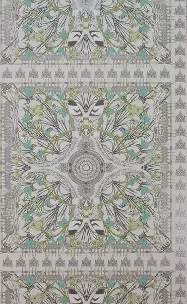 Lyrebird Tile Moroccan  Wallpaper | Osborne & Little Europe