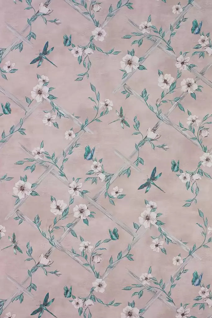 Rosanna Mid Scale Trellis  Wallpaper | Osborne & Little Europe