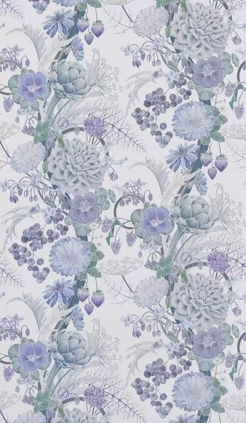 Carlotta Floral Purple Wallpaper | Osborne & Little Europe
