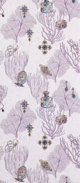 Coralino Under Water Purple Wallpaper | Osborne & Little Europe