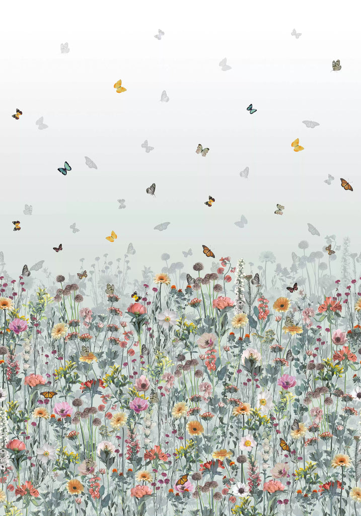 Deya Meadow Butterfly Panel  Wallpaper | Osborne & Little Europe