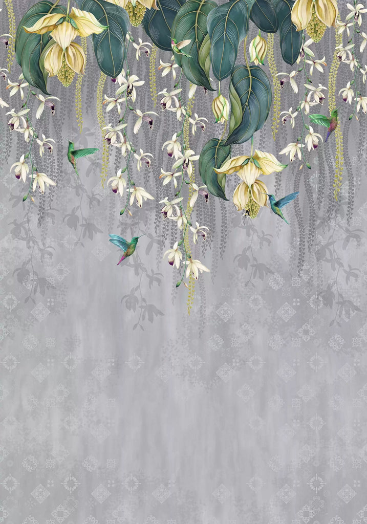 Trailing Orchid Panel Taupe | Osborne & Little Europe