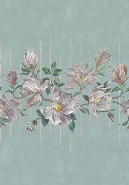 Magnolia Frieze Floral Panel  Wallpaper | Osborne & Little Europe