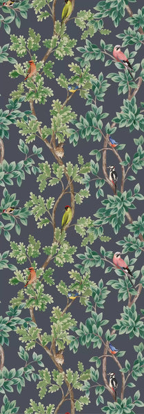 Netherfield Nature Charcoal Wallpaper | Osborne & Little Europe