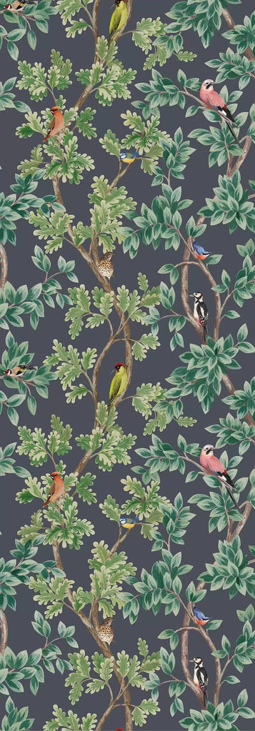 Netherfield Nature Charcoal Wallpaper | Osborne & Little Europe