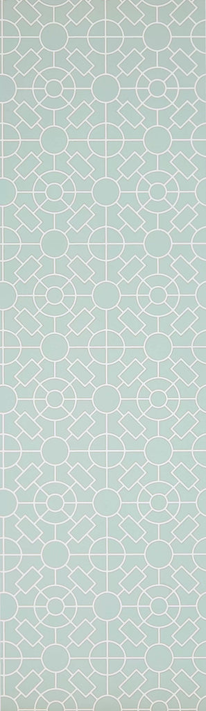 Knot Garden Aqua Wallpaper | Osborne & Little Europe