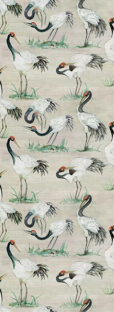 Cranes Cream Wallpaper | Osborne & Little Europe