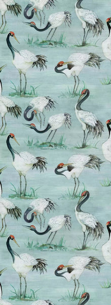 Cranes Blue Wallpaper | Osborne & Little Europe