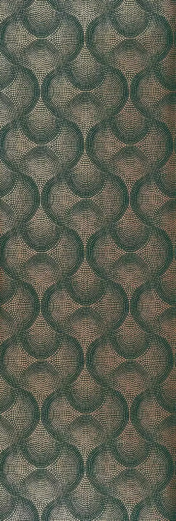 Uroko Ogee Damask Green Wallpaper | Osborne & Little Europe