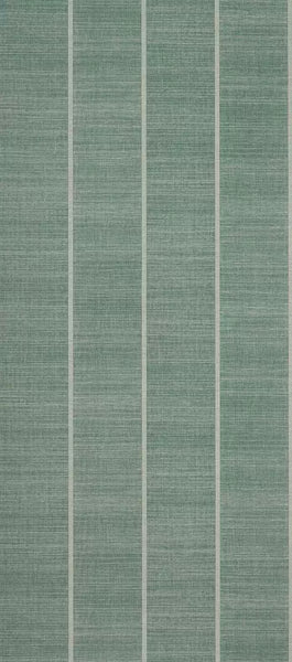 Shoji Vinyl Stripe Green Wallpaper | Osborne & Little Europe