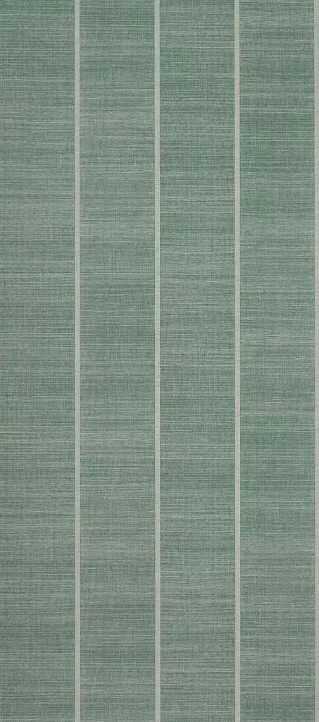 Shoji Vinyl Stripe Green Wallpaper | Osborne & Little Europe