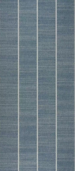 Shoji Vinyl Stripe Blue Wallpaper | Osborne & Little Europe