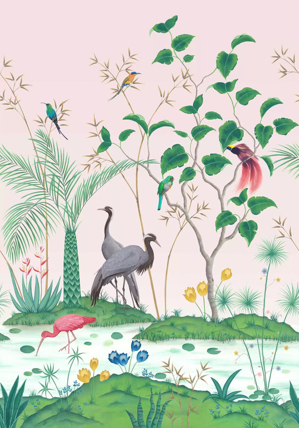 Mirage Panel Blush Pink | Osborne & Little Europe