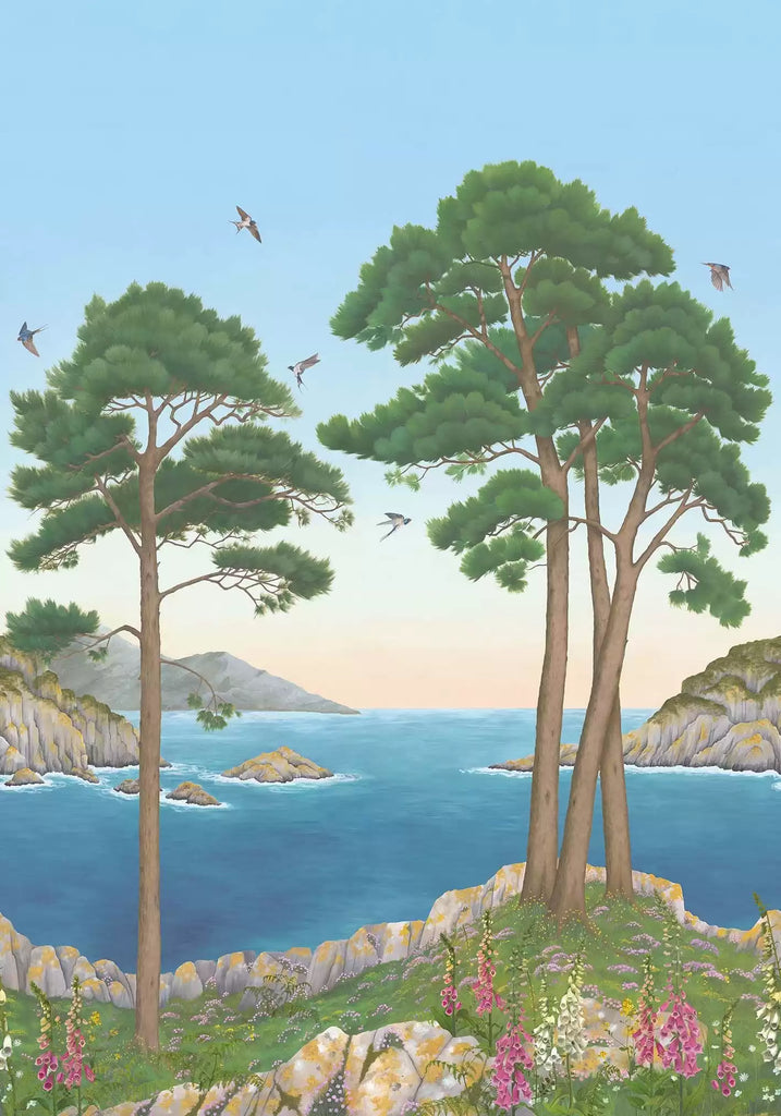Coastline Panel Blue | Osborne & Little Europe