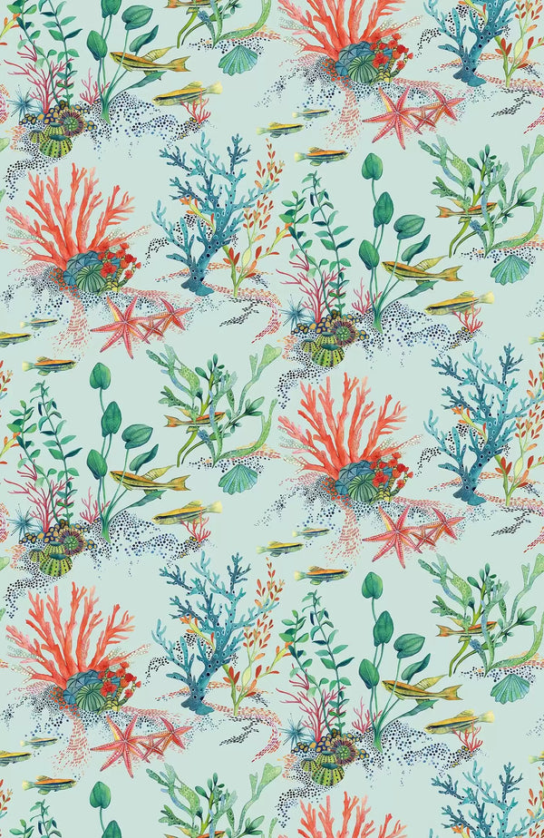 Coralline Under Water Green | Osborne & Little Europe