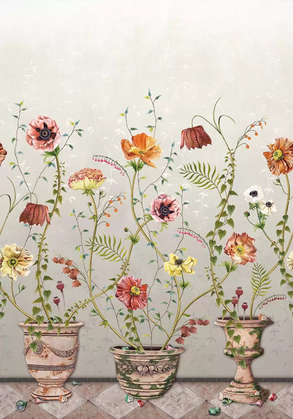 Lamorran Blooms Panel  Wallpaper | Osborne & Little Europe