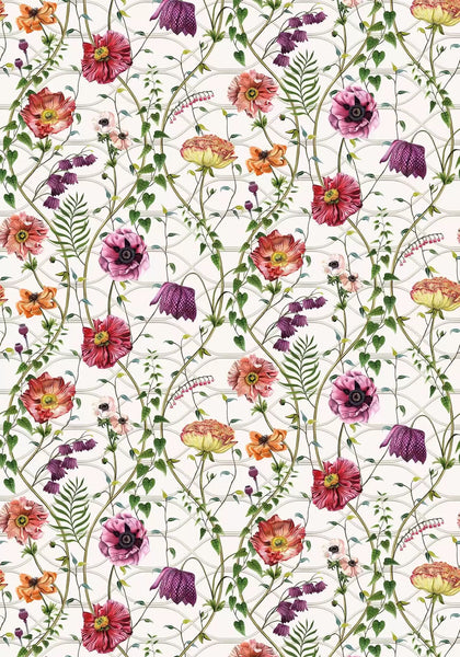 Lamorran Trail Floral Blooms  Wallpaper | Osborne & Little Europe
