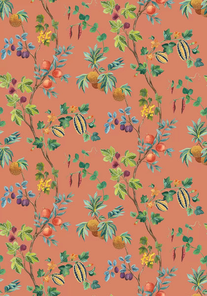 Orchard Orange Wallpaper | Osborne & Little Europe
