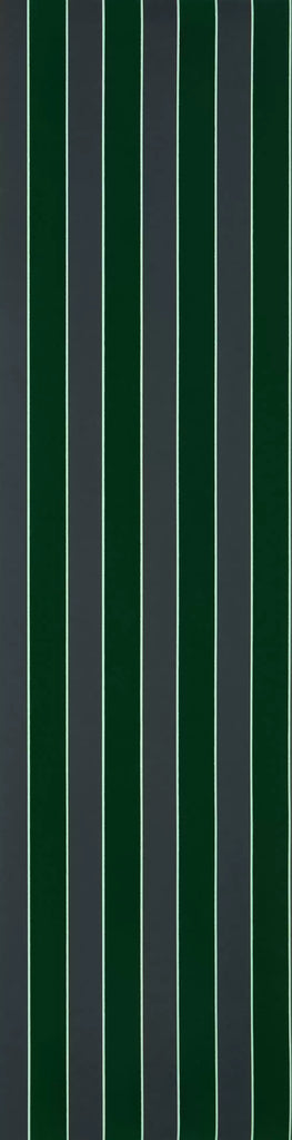 Regency Flock Velvet Stripe Green | Osborne & Little Europe