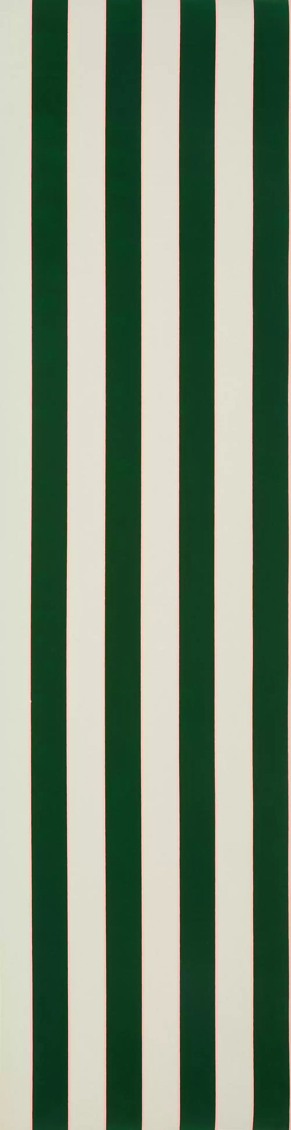 Regency Flock Velvet Stripe Green Cream | Osborne & Little Europe