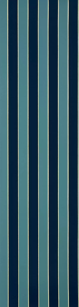 Regency Flock Velvet Stripe Aqua | Osborne & Little Europe