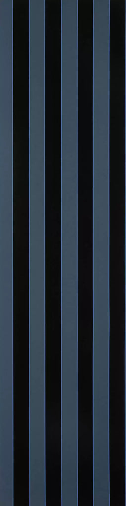 Regency Flock Velvet Stripe Navy Wallpaper | Osborne & Little Europe