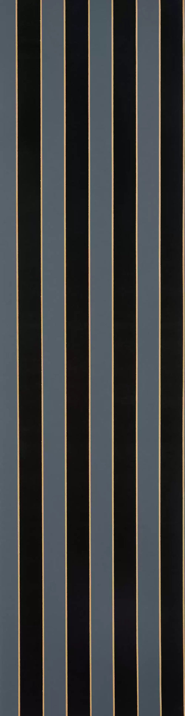 Regency Flock Velvet Stripe Black | Osborne & Little Europe
