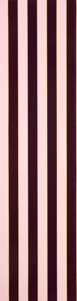 Regency Flock Velvet Stripe Pink Wallpaper | Osborne & Little Europe