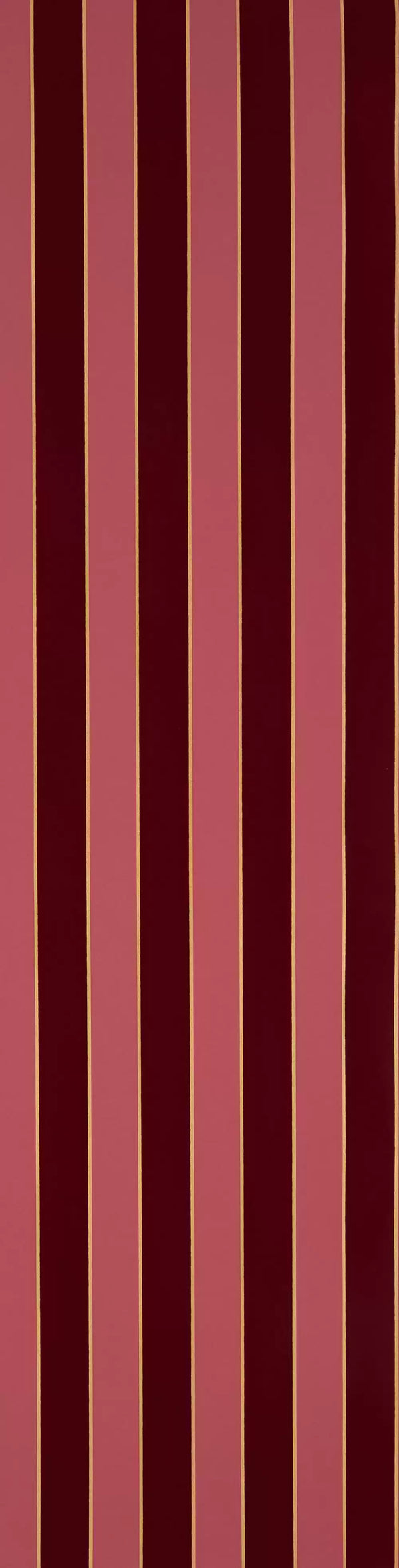 Regency Flock Velvet Stripe Red | Osborne & Little Europe