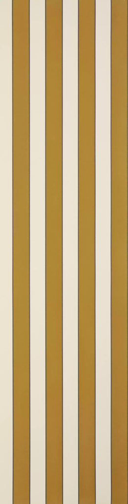 Regency Flock Velvet Stripe Gold Wallpaper | Osborne & Little Europe