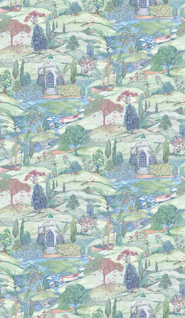 Lodhi Aqua Wallpaper | Osborne & Little Europe