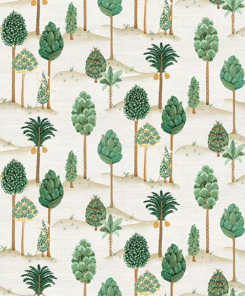 Foresta Green Wallpaper | Osborne & Little Europe
