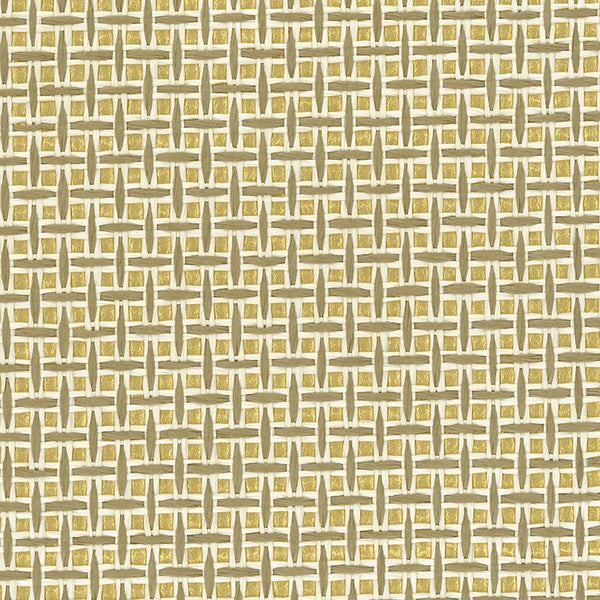 Papyrus paper Weave Gold Wallpaper | Osborne & Little Europe