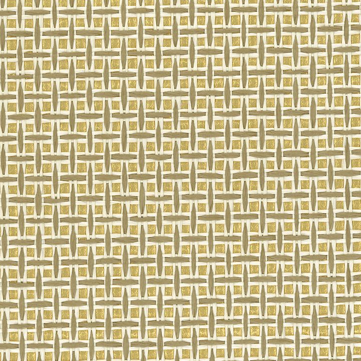 Papyrus paper Weave Gold Wallpaper | Osborne & Little Europe