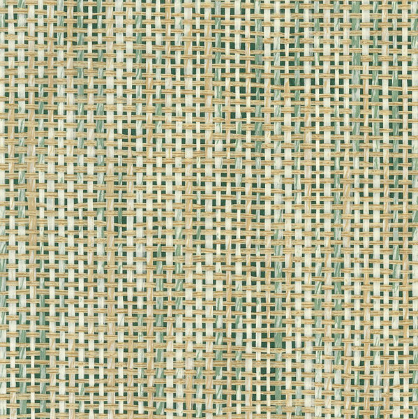 Papyrus paper Weave Celadon Wallpaper | Osborne & Little Europe