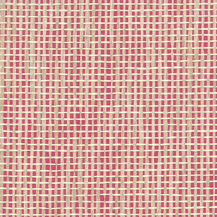 Papyrus paper Weave Strawberry Wallpaper | Osborne & Little Europe